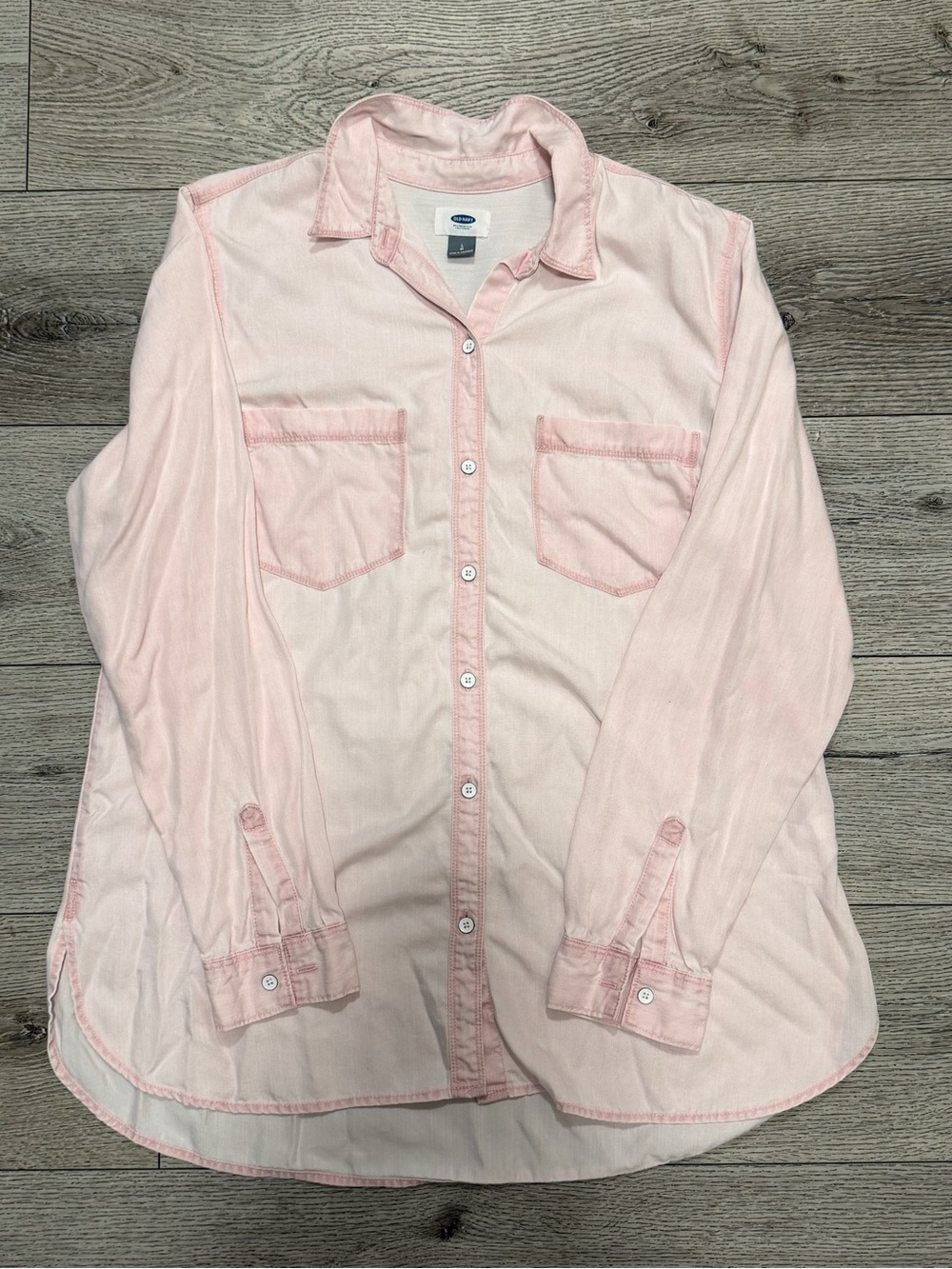 Old Navy Light Pink Button-Down Shirt